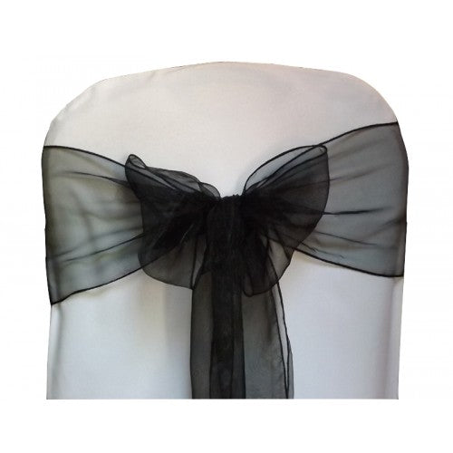 Black Organza Sash