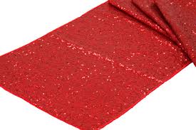 Red Glitz Sequin Runner