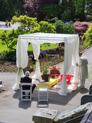 Chuppah (includes 4 sheer fabrics 21')