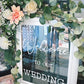 Welcome to our Wedding in Glass frame white