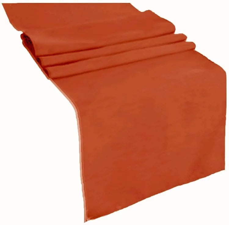 Burnt Orange Polyester Runner