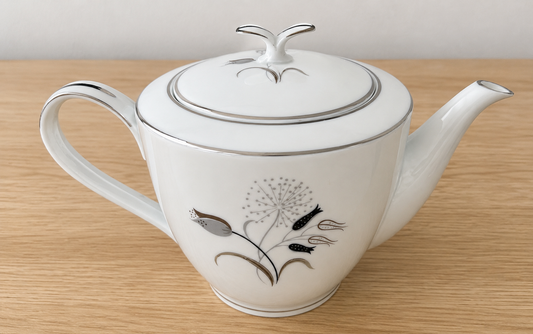 Silver Rimmed Teapot