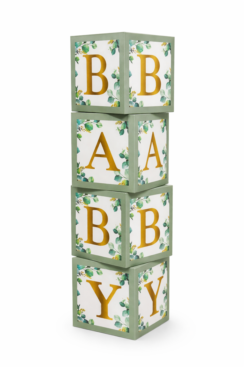 Green Eucalyptus - Baby Shower Box Display – One Stop Party Rentals