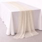 Ivory Sheer Table Runner 28" × 118"