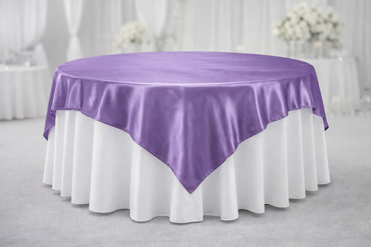 Purple Satin Overlay 85"x 85"