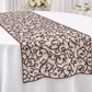 Brown Embroidered Organza Runner