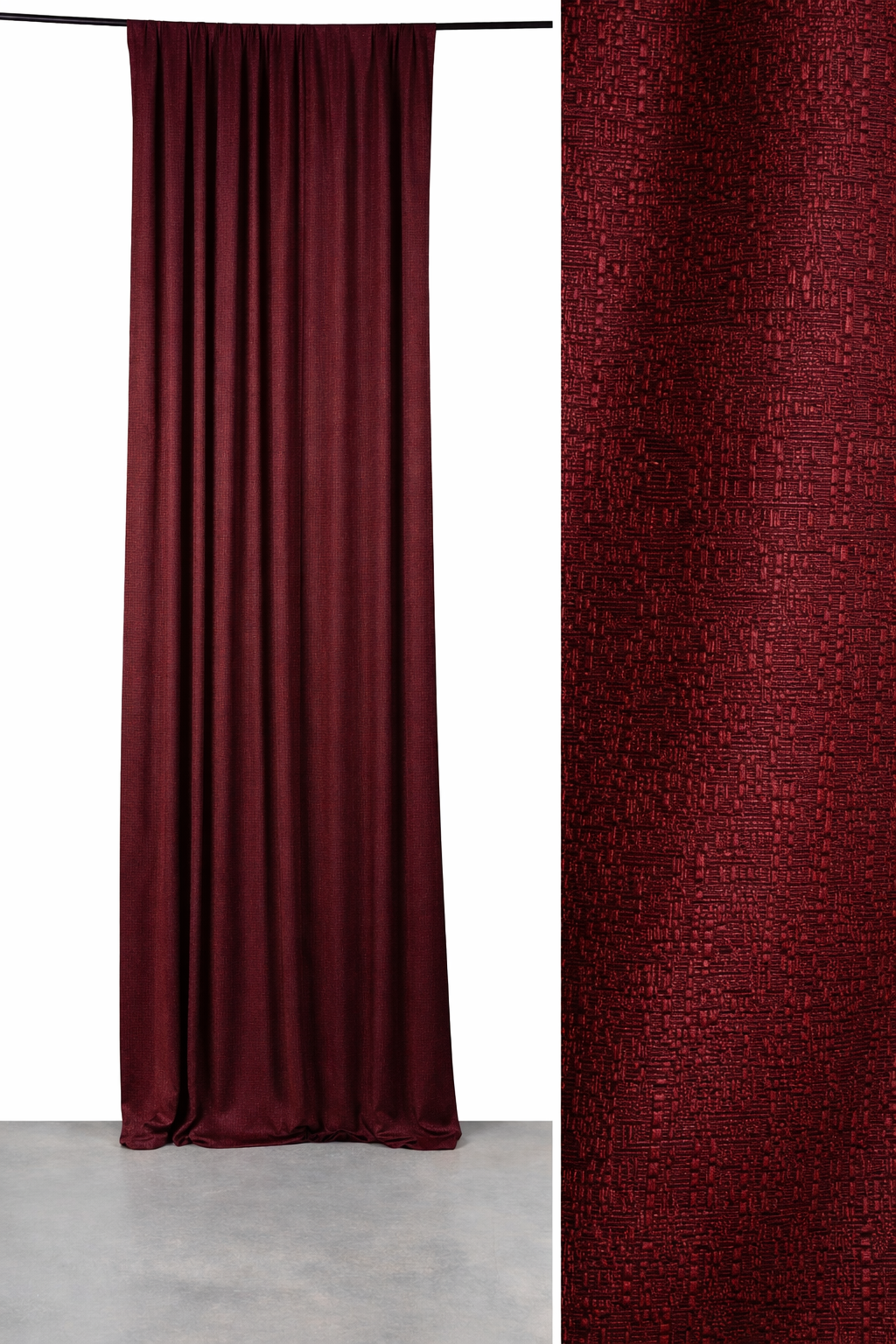 Burgundy Textured Backdrop Panel 12ft