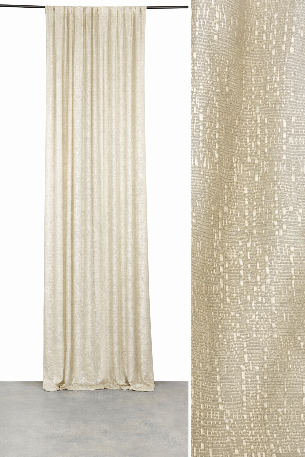 Ivory Textured Backdrop Panel 8ft