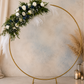 Gold Metal Circle Round Arch Stand