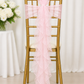 Pink Curly Fringe Chair Sash Accessory