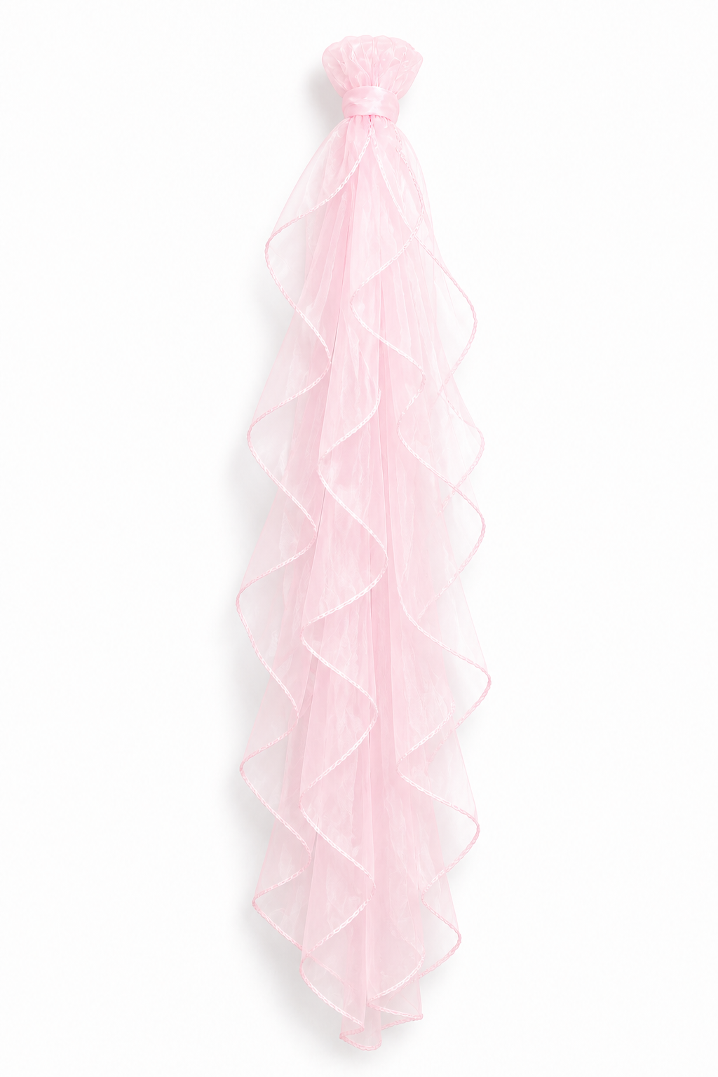 Pink Curly Fringe Chair Sash Accessory
