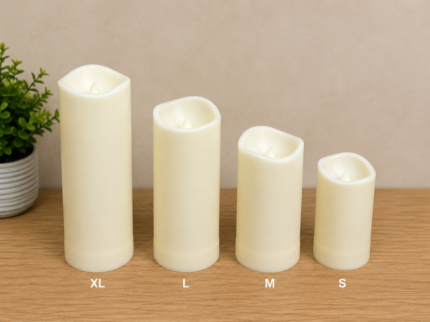 Ivory Flameless Candle – Extra Large