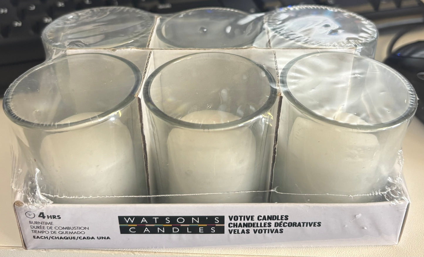 REAL WAX Votive Candless - Pack of 6