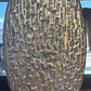Vintage Gold Textured Floor Vase