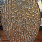 Vintage Gold Textured Floor Vase