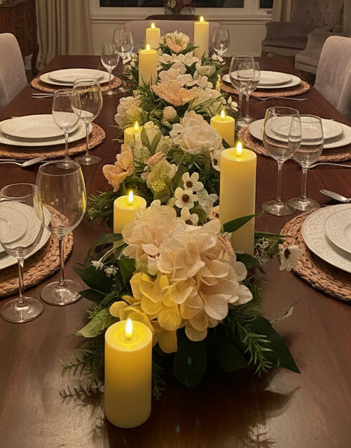 Cream/White Flower Garland