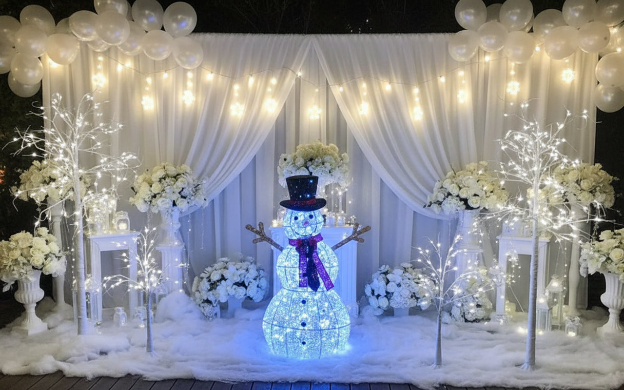 8' Birch Light Up Trees