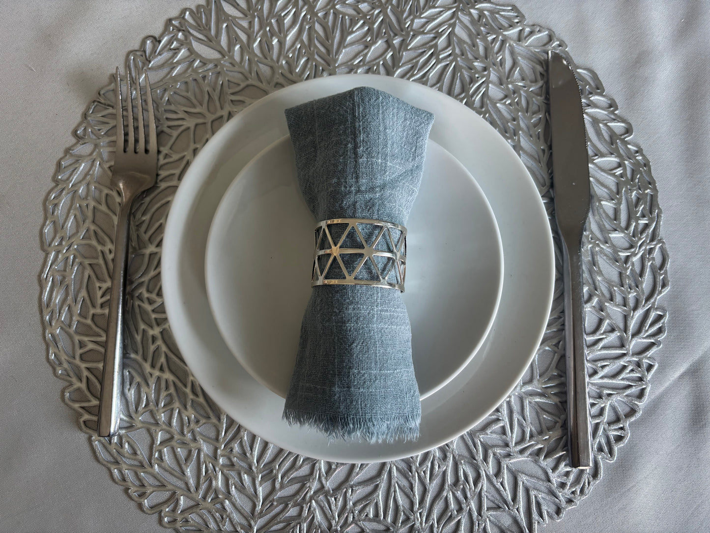 Light Dusty Blue Cheesecloth Napkin