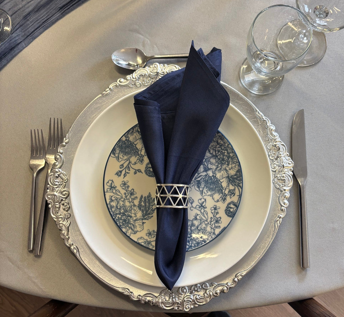 Blue Floral Side Plate 7.5"