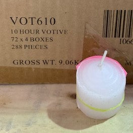 10 hours votive candle ( Pack of 10)