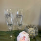 Bride and Groom Champagne Glasses