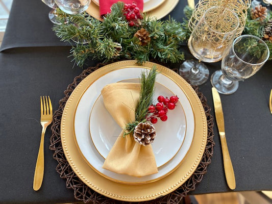 Christmas Gold Table setting package
