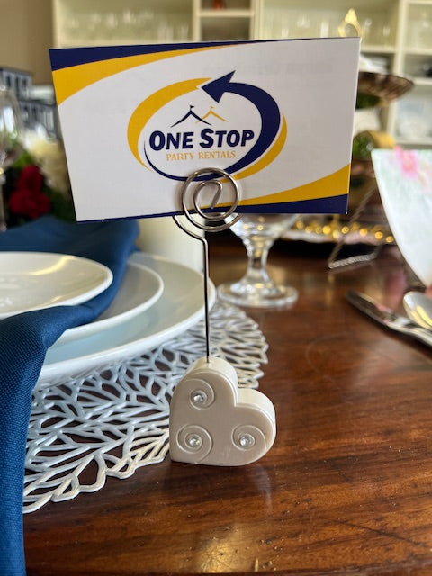 Heart Table Number Holder