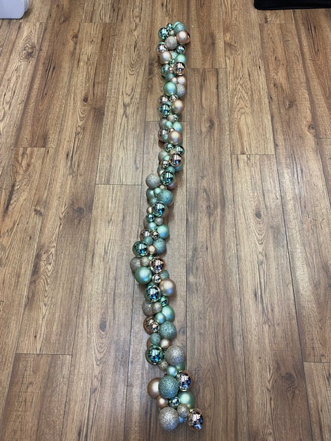 Green and Gold Garland 5ft