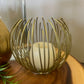 Hollow Gold Candle Holder