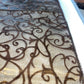 Brown Embroidered Organza Runner