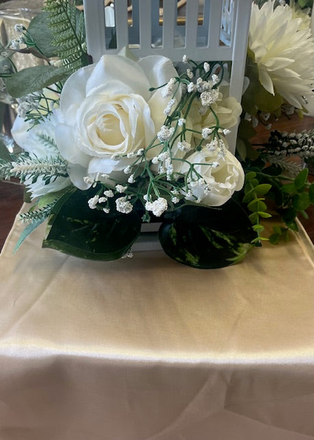 Rich Cream Satin Runner