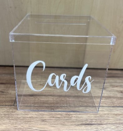 Wedding Clear Card box