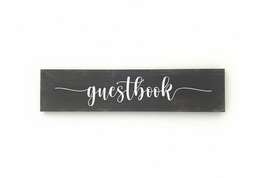 Guestbook Sign - Dark Rustic