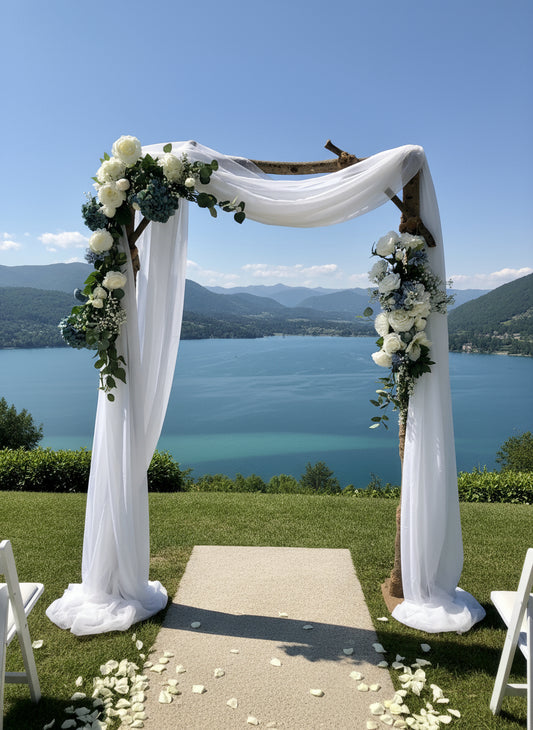Blue/White Arch Flower Arrangement