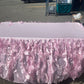 Fitted Pink 6ft tablecloth with frills