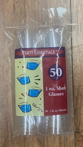 Plastic Shot glass pack of 50