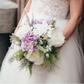 Bride Bouquet White and Purple