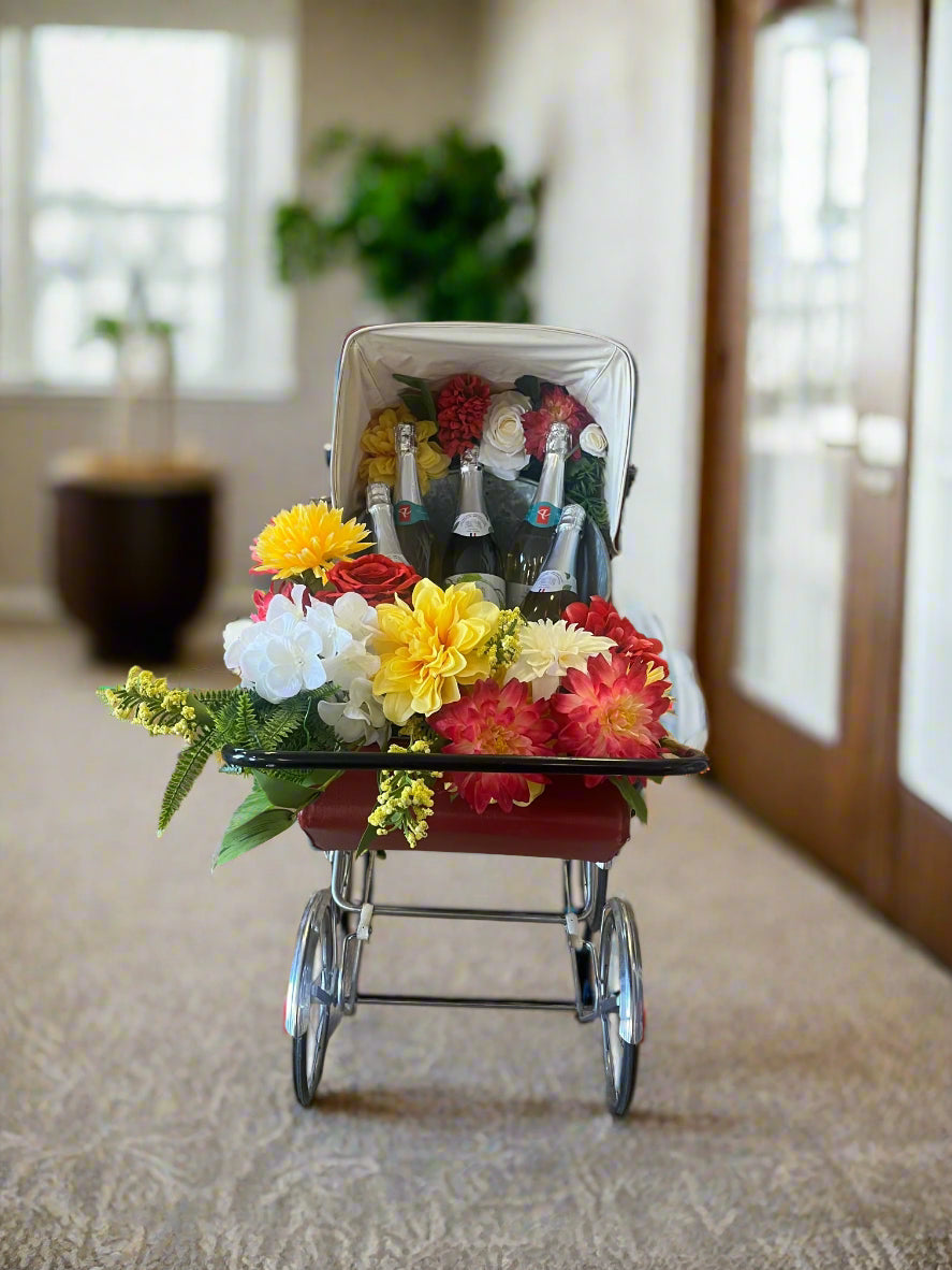 Leather Baby Shower Stroller