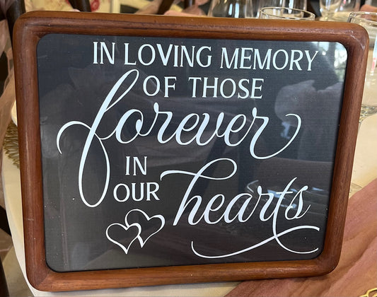 In Loving Memory Sign