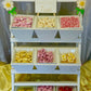 White Tiered Candy Station