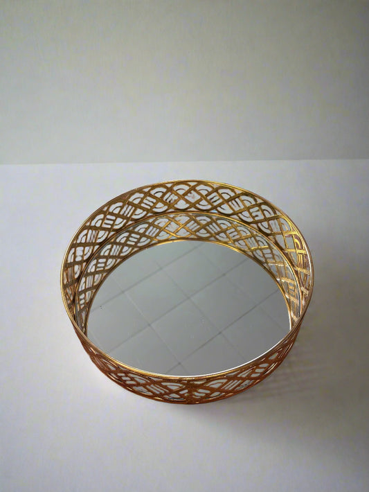 Gold Mirror Centrepiece