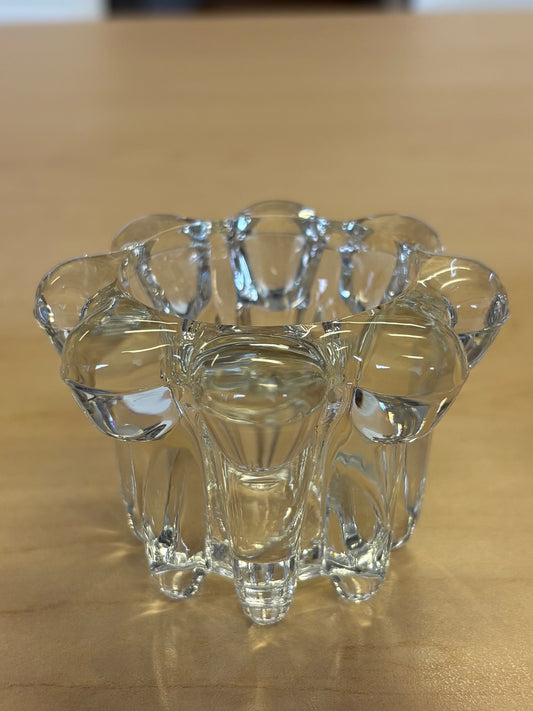 Crystal Ripple Taper Candle Holder