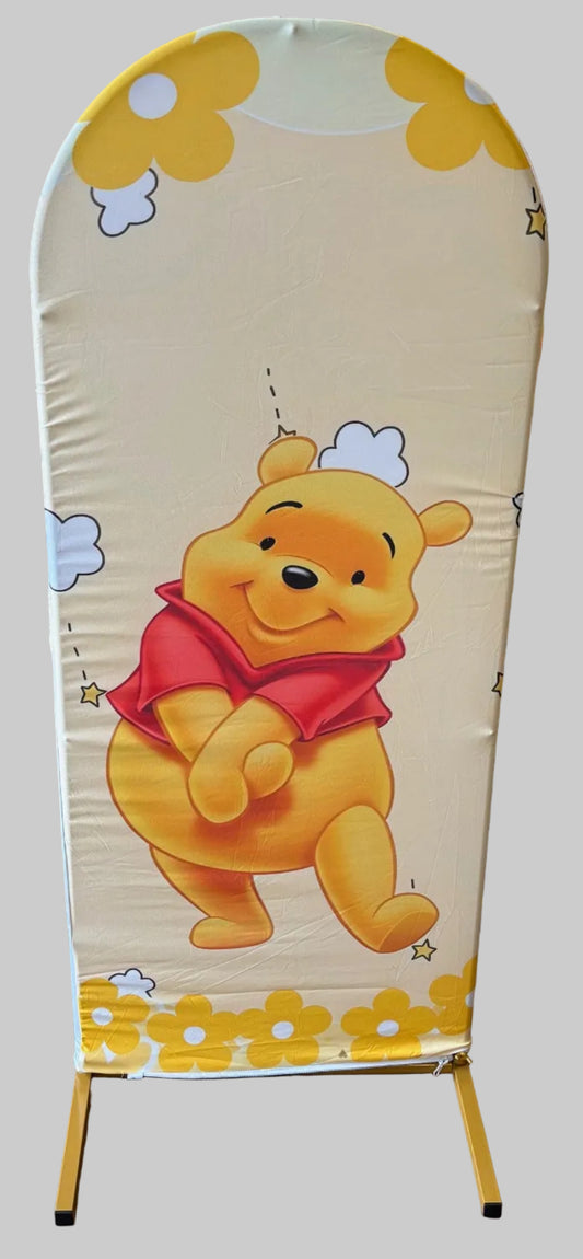 4' Winnie the Pooh Spandex Arch Backdrop Cover