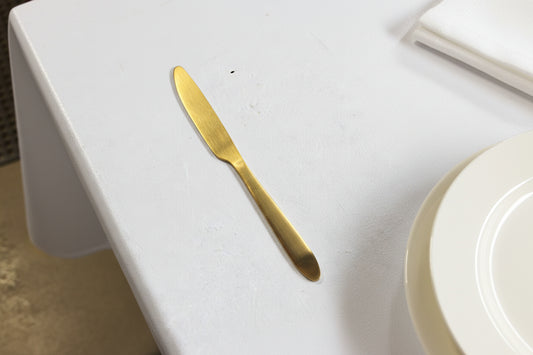 Slim Line Gold Dinner Knife