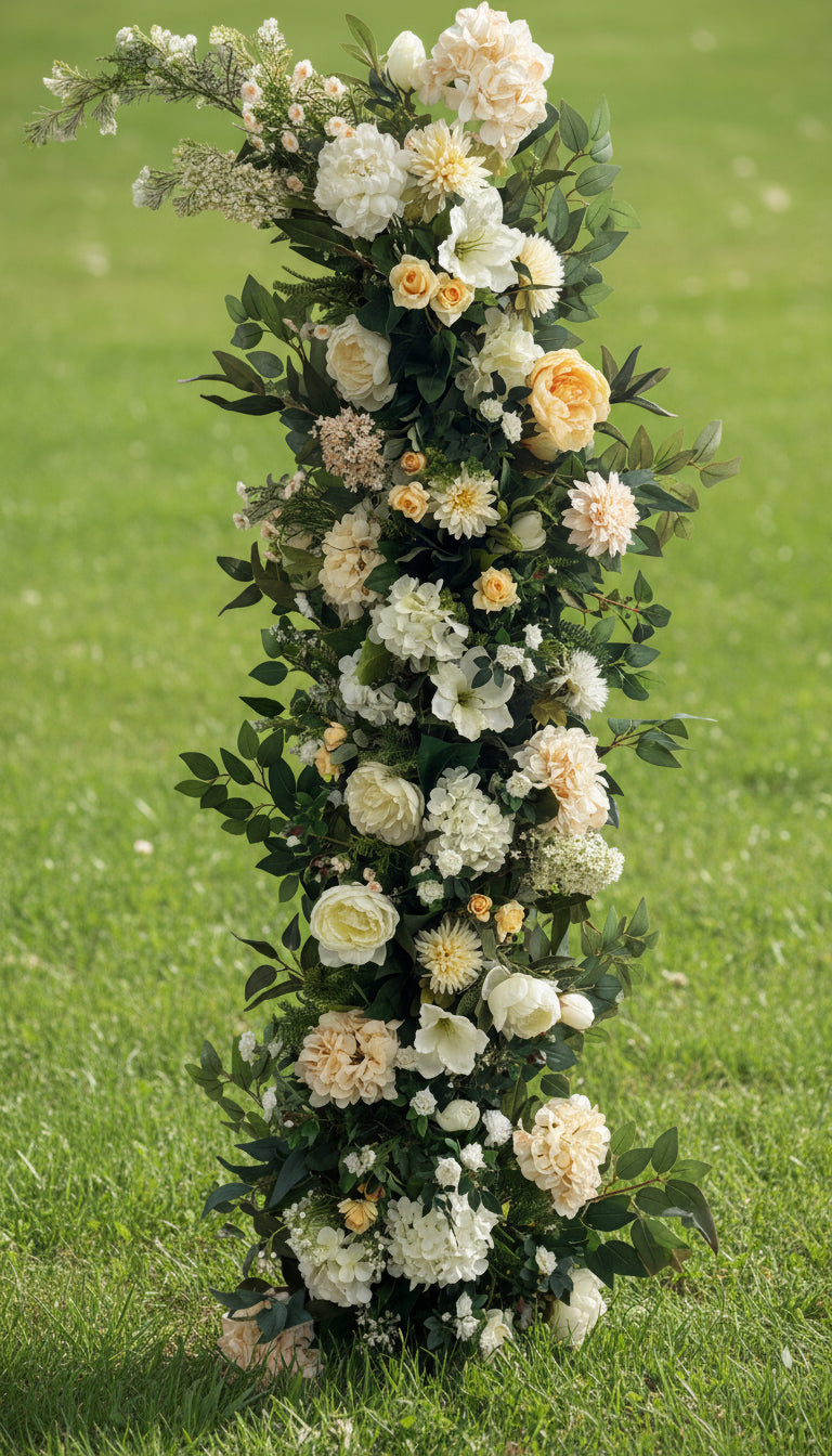 Cream Full Floral Arch (Small)