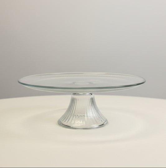 11" Glass Cake Stand