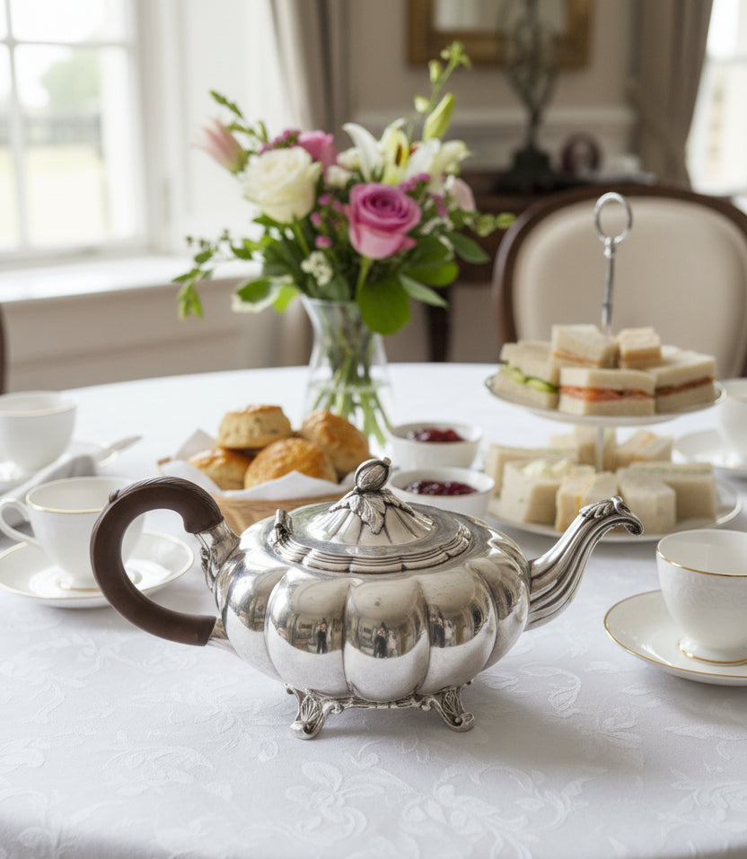 Pumpkin Silver High Tea Set of 4