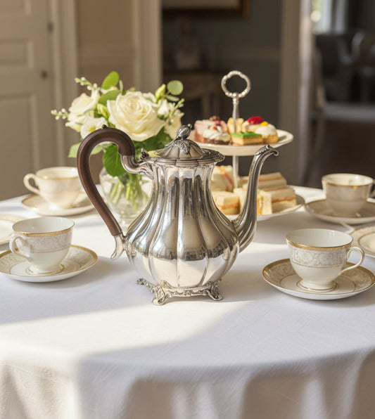 Pumpkin Silver High Tea Set of 4