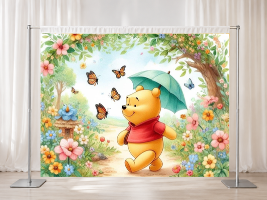 Winnie the Pooh - Backdrop 6ft x8ft