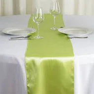 Apple Green Satin Runner